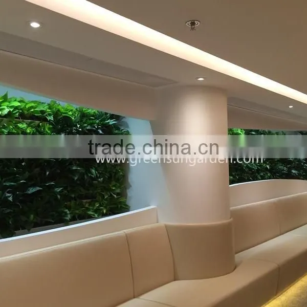 2016 High Quality Vertical Garden Green Wall Module Artificial Hanging Wall for Plants Synthetic Grass Moss Turf Indoor Decor photo-3