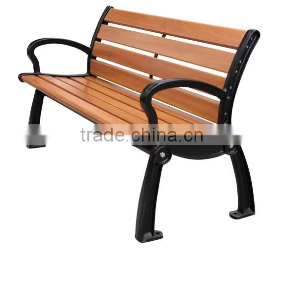 Wooden Cast Iron Park Bench photo-4