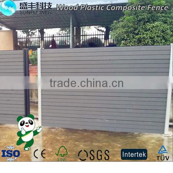 Wpc Garden Fence,outdoor Fence, Private Garden Wood Fencing photo-2