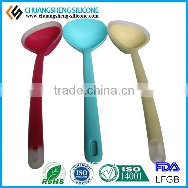 FDA Silicone Kitchen Soup Spoons photo-3