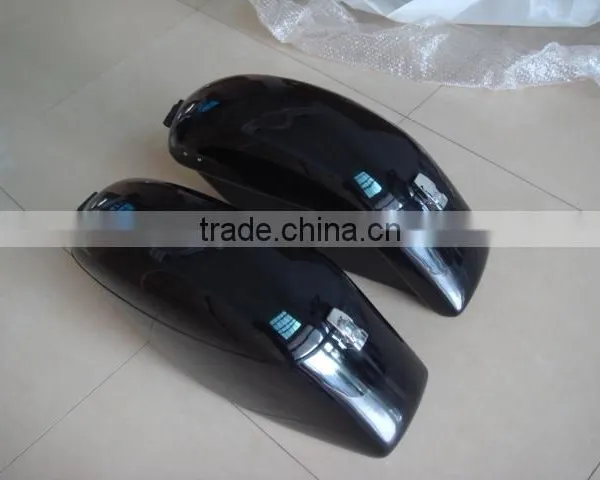 Glossy Painting Finish Customized Fiberglass Side Box for Motorcycle, Hand Lay, Carpet Inside photo-3