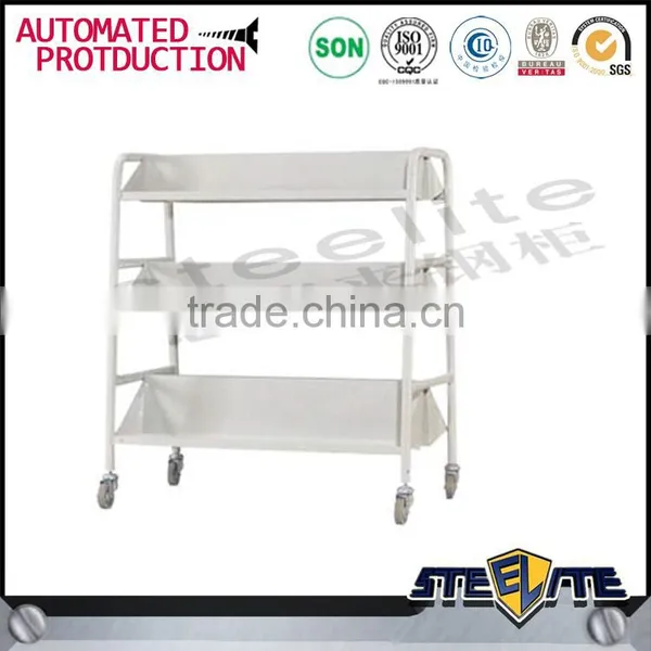 2016 New Arrival Product School Library Metal Book Trolley Steel Rolling Book Cart photo-4