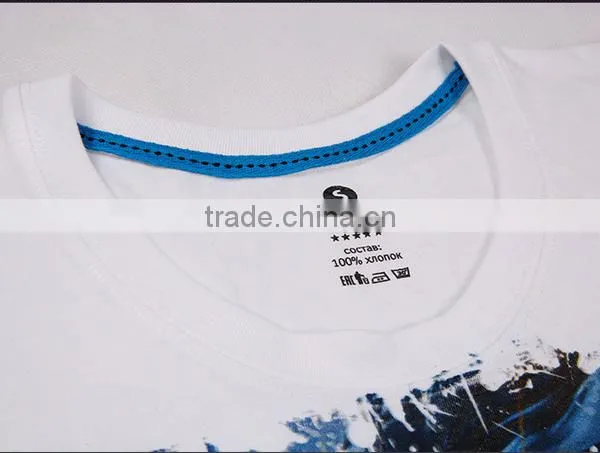 100% Cotton Tee Shirt/sublimation Cotton t Shirt, OEM Clothing/full Print t Shirt Sublimation t Shirt for Men photo-5
