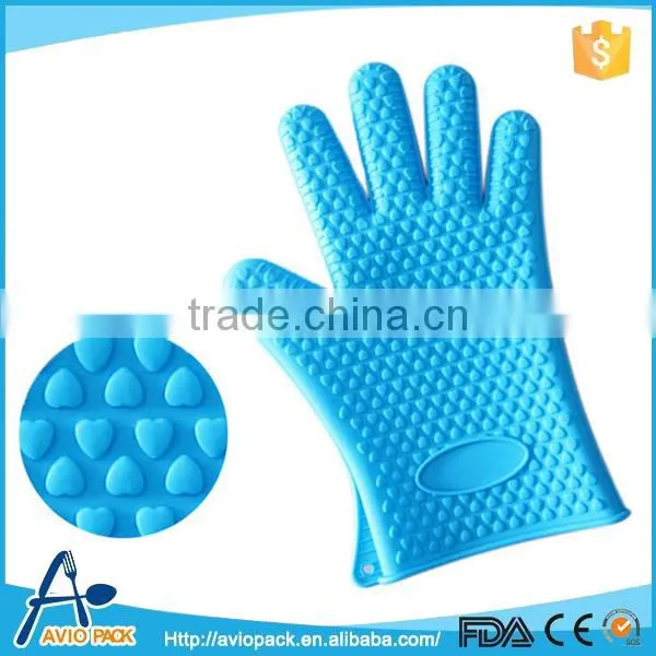 Wholesale Heat Resistant Silicone Gloves for BBQ, Baking, Cooking photo-2