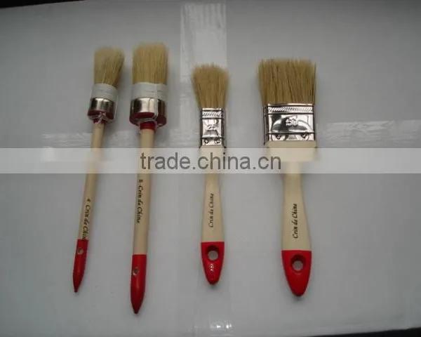 4pcs Wooden Handle Paint Brush Set photo-3