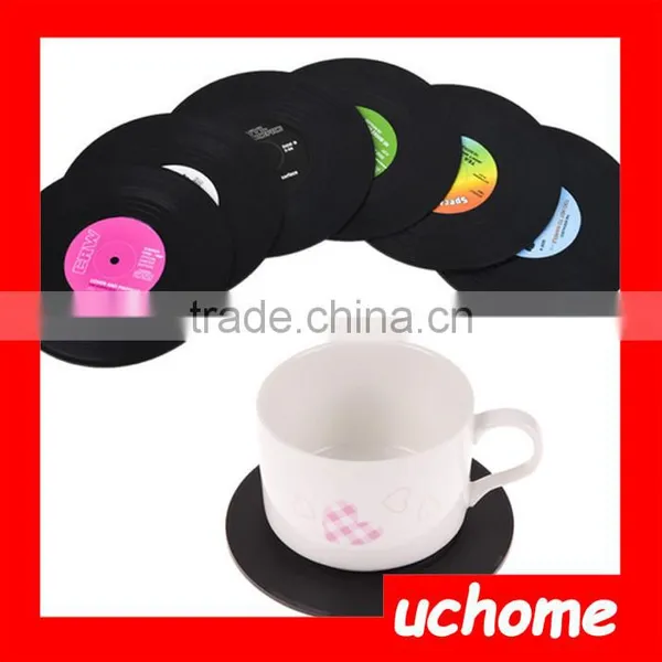 UCHOME Hot Sale CD Cup Coaster 6pcs/set With Box photo-3