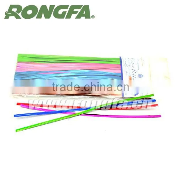 Shiny Color Red Gold Blue PET Twist Tie Bag Packing Twist Tie photo-4