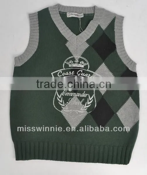 Sweater for Children,sweater Vest Children,children Sweater With Embroidery Pattern