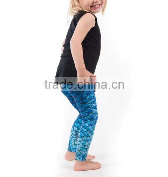 Kids Clothing Baby Girl Tights Printed Mermaid Pattern Leggings HSL2533 photo-2