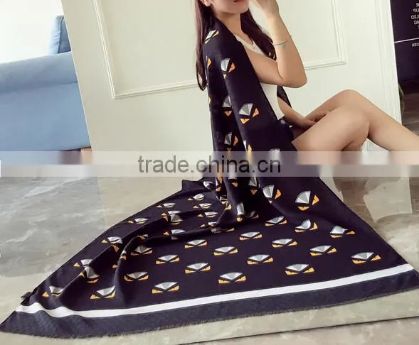 New Arrival 2017 Spring Girl Muffle Special Tartan Printed Design Cotton and Linen Material 190*90cm Women Scarf photo-4