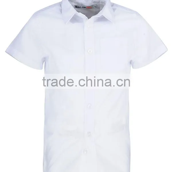 High Quality Girls Uniforms Cotton White School Shirt photo-6