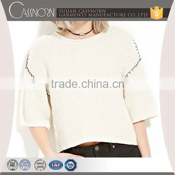 100% Cotton Fashion Waffle-knit Hoodie Sweater photo-3