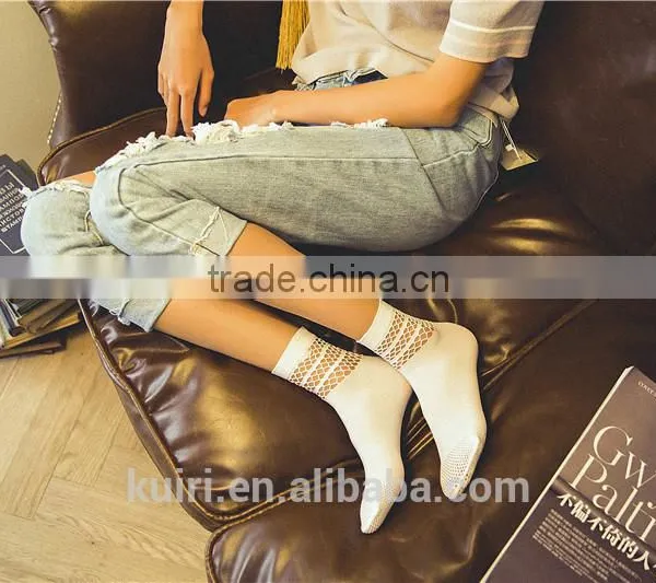 WS-35 2017 New Hot Fashion Popular Women Ladies Sexy Soft Lace Floral Short Ankle Party Travel Network Breathable Fishnet Socks photo-5