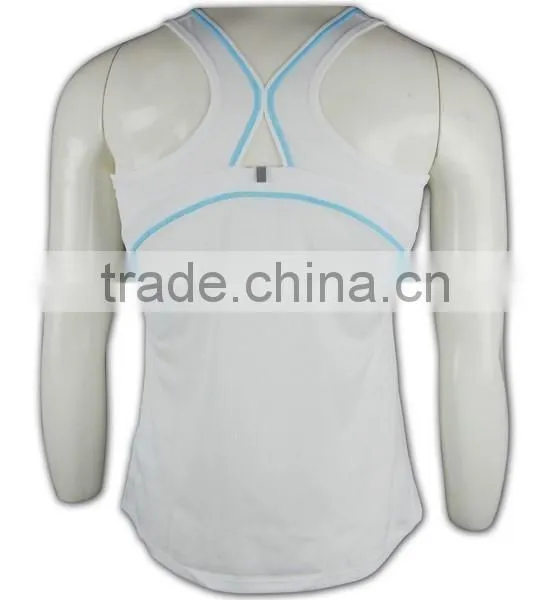 China Manufactory High Quality Dri-fit White Low MOQ Custom Vests photo-4