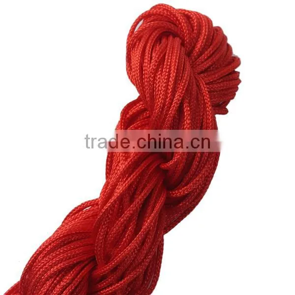 Polyester Jewelry Thread Cord Red 1mm Bracelet Beading Cord photo-2