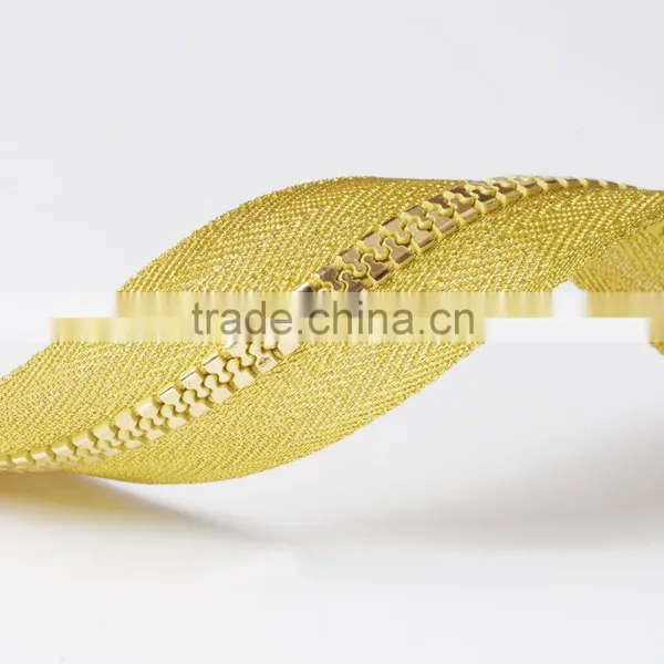 #5 O/E Golden Teeth Resin/Plastic Zipper or Zips photo-3