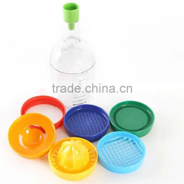 8 In 1 Multifunction Kitchen Gadgets Useful Bottle Professional Vegetable Gadget Separator Juicer Funnel Measuring Cup KC1467 photo-2