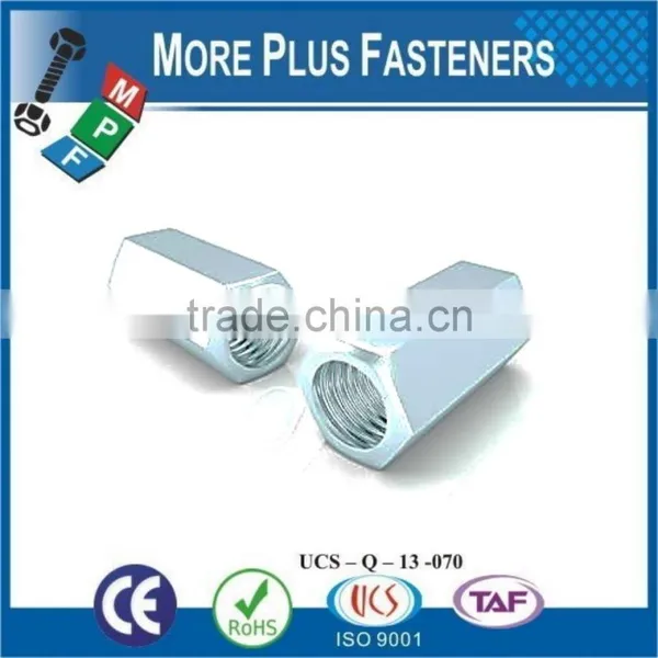 Made in Taiwan DIN 6334 Extension Nut Metric Hexagonal Connecting Nut photo-3