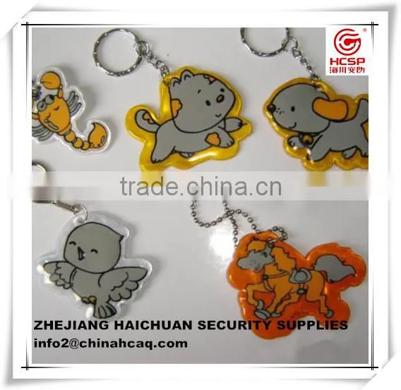 Fashion Yellow Smile Face Reflective Keychain photo-2