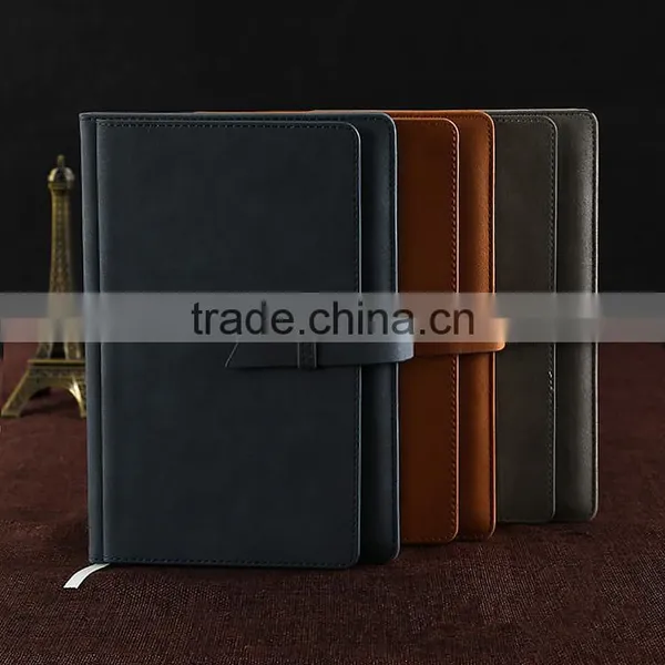 Wholesale A6 PU Cover Custom Printing Logo Office Business Notebook photo-3