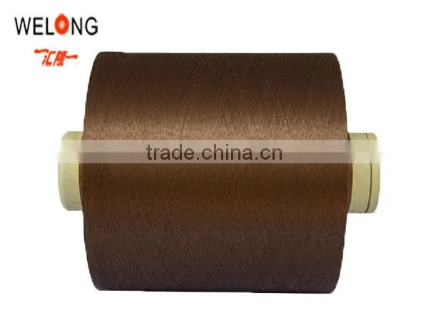 100% Dope Dyed Polyester Yarn Dty 150d 48f Nim for Home Textile Production photo-4
