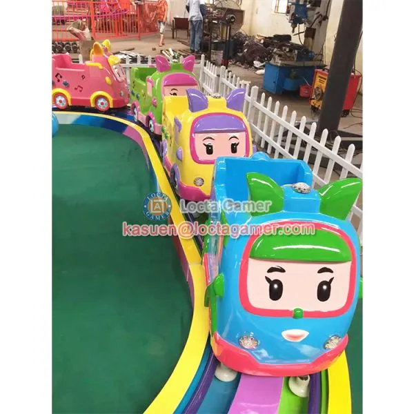 Zhongshan Amusement Theme Park Outdoor Equipment 4 Seat Cute Spirit, Mini Tarin for Kids Rail Train, Electric Train photo-3