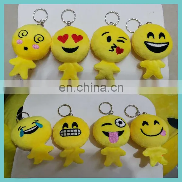 New Developed Cute Plush Emoji Doll Keychain