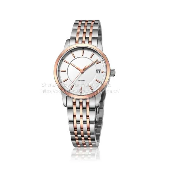Couples Lovers′ Watch Alloy Wrist Watch Stainless Steel Analog Quartz Watch OEM Fashion Watch photo-3