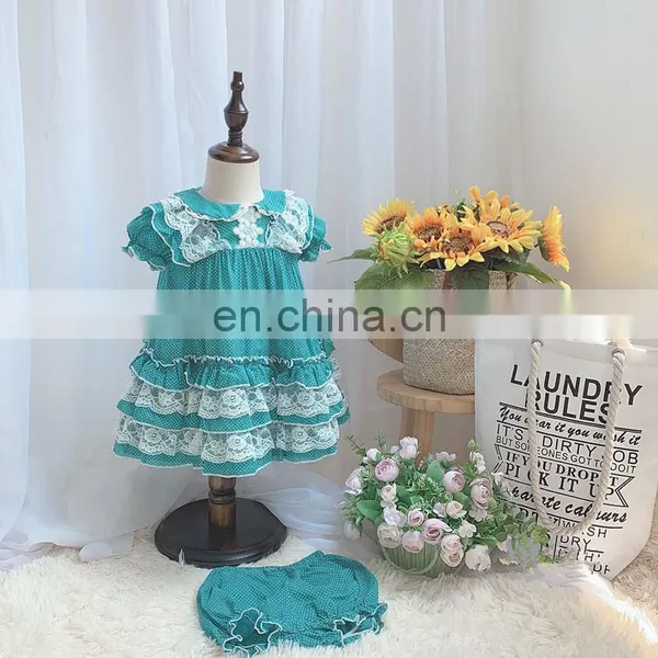 Spanish Lolita Princess Dress Baby Girl Clothes Lace Stitching Sweet Cute Dress for Girls Birthday Easter Dress Vestidos photo-2