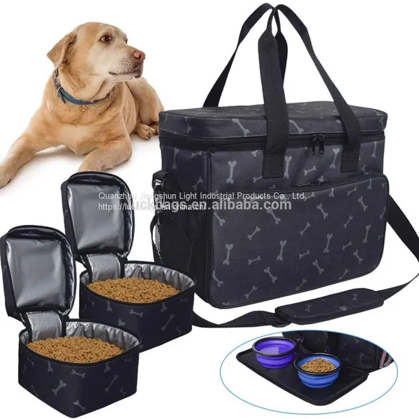 Weekend Travel Walking Carrier,Storage Pouch With Shoulder Strap,600D Oxford Tote for Puppy Dog