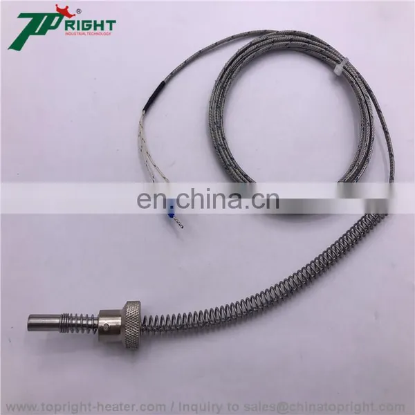 Spring Probe Leading Temperature Sensor K Type Thermocouple in Wire Length 1m photo-4