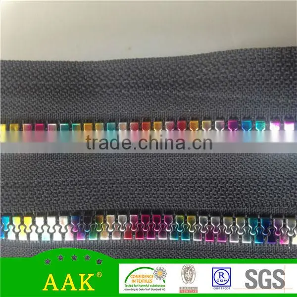 5# Colorful Teeth Rainbow Teeth Multi Colored Plastic Zipper Quality Choice photo-5