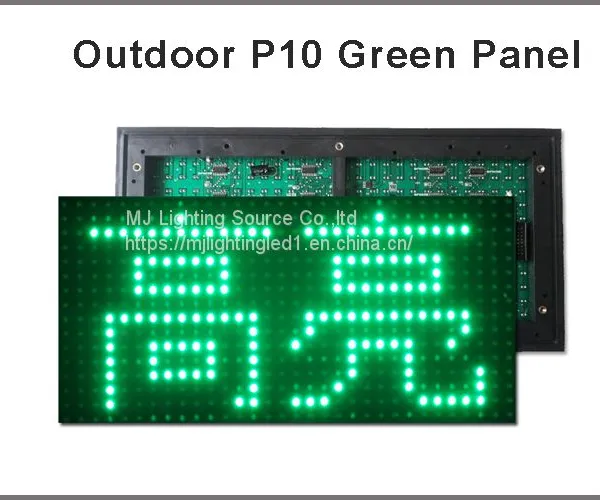Модуль дисплея Led P10, цифровой дисплей, передвигаемое сообщение, светодиодная панель, зеленый цвет