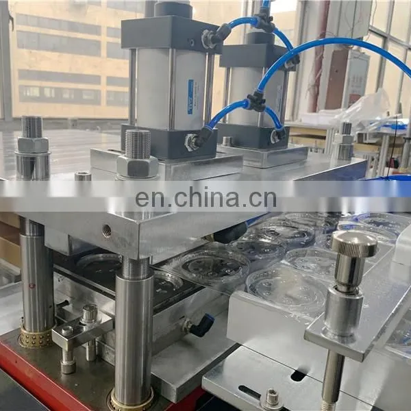 PCL450 Automatic Plastic Drink Paper Cup Cover Lid Cap Thermo Forming Punching Cutting Machine photo-2