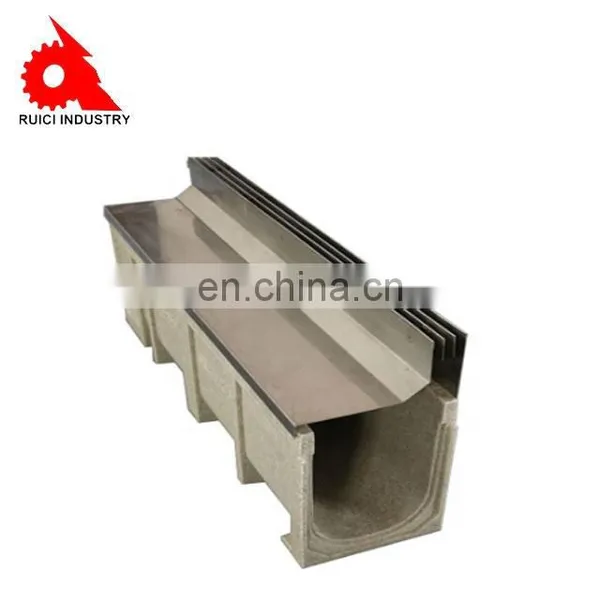 Environmentally Resin Concrete Material Floor Drains Gutter photo-3