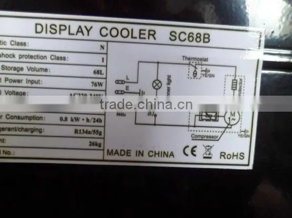 Mini Coke Display Counter Fridge Small Beverage Fridge photo-5