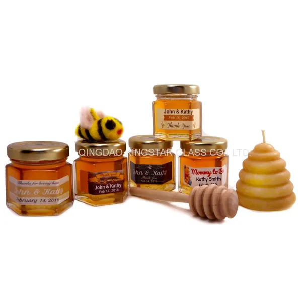 Glass Honey Jar
