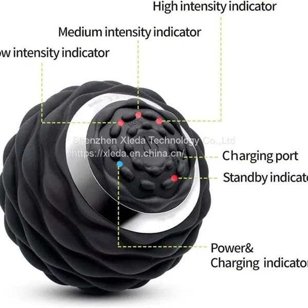 Factory Vibrating Massage Ball 4-Speed High-Intensity Vibrator Massagers Roller Ball photo-3