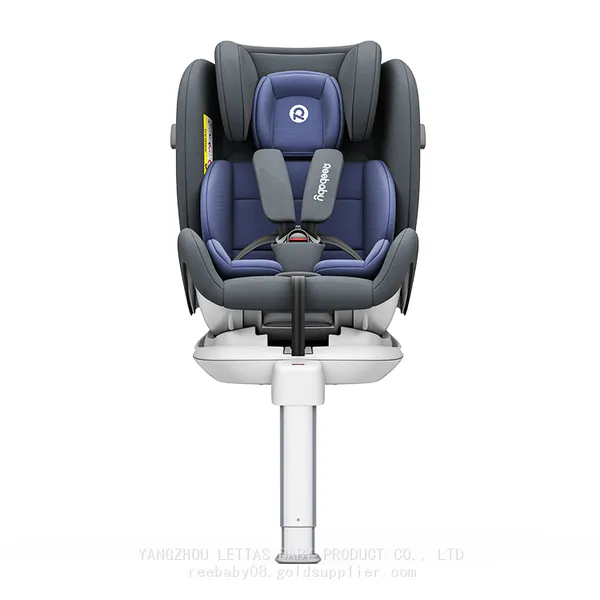Ergonomic Design Headrest Pillow 360 Rotating ISOFIX Baby Car Seat With Iron Support Leg