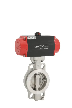 Double Offset Pneumatic Butterfly Valve for HVAC and Power Plant Applications