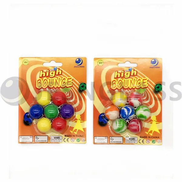 Hot Sale 25MMhigh Bouncy Ball Children's Toy Rubber Balls Blister Card Package photo-2