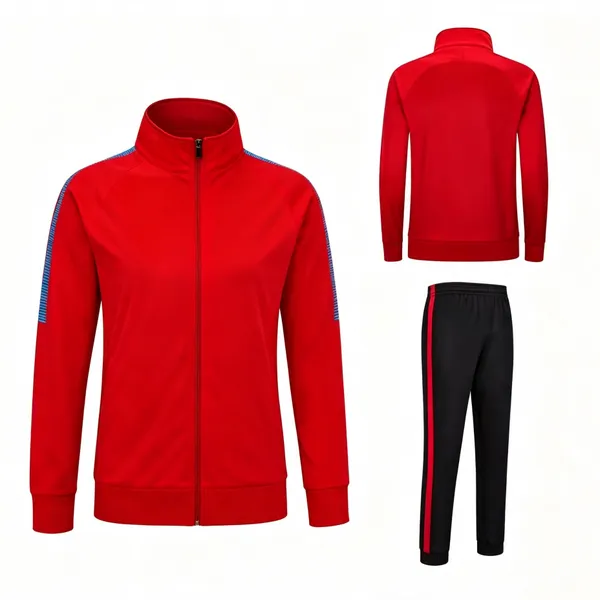 100% Polyester Golden Velvet Tracksuit Set – Ideal for School Uniforms, Teamwear & Activewear
