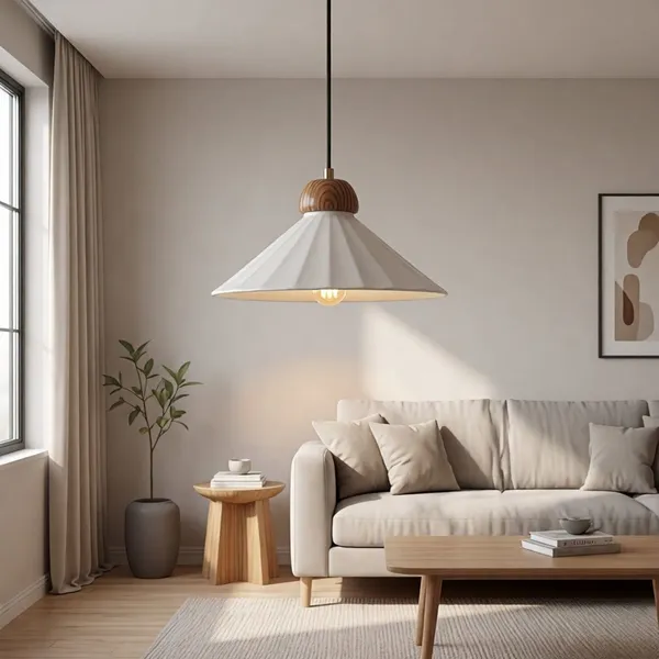 Fine Bone China Lamp Shade OEM Cream White Translucent Luxury Living Lampshade Wholesale photo-2