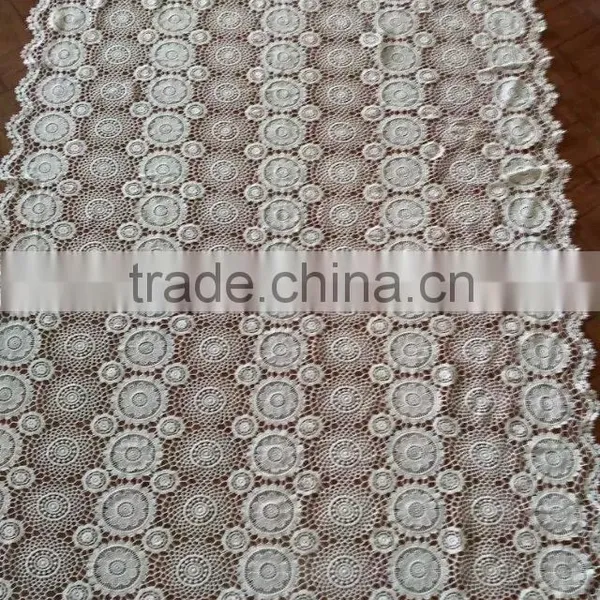 2016 Embroidery Polyester Full Lace/Milk Silk Water Soluble Full Lace Fabric For Garment Accessory photo-6
