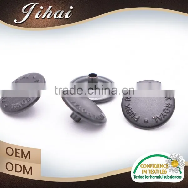 With Logo Paint Brass Spring Clip Two Parts Metal Wholesale Snap Buttons photo-6