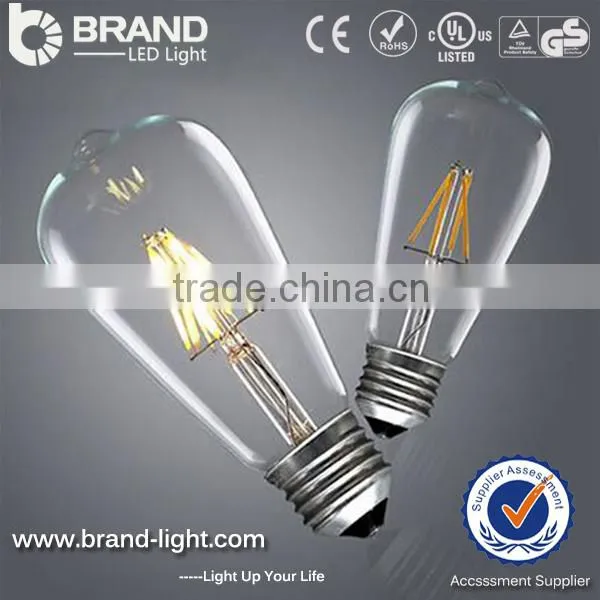 ST64 E27 Base LED Filament Light Bulb 4W 6W LED Filament Bulb Light photo-6