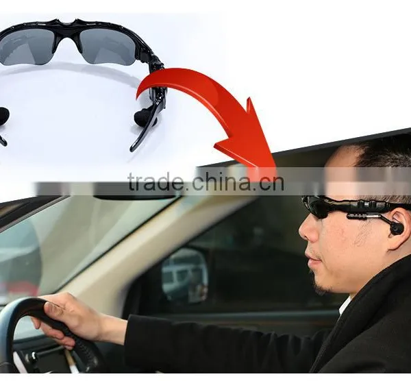 2016 New Arrival High Quality Universal Wireless Sunglasses Bluetooth Stereo Music Hands Free Headset photo-2