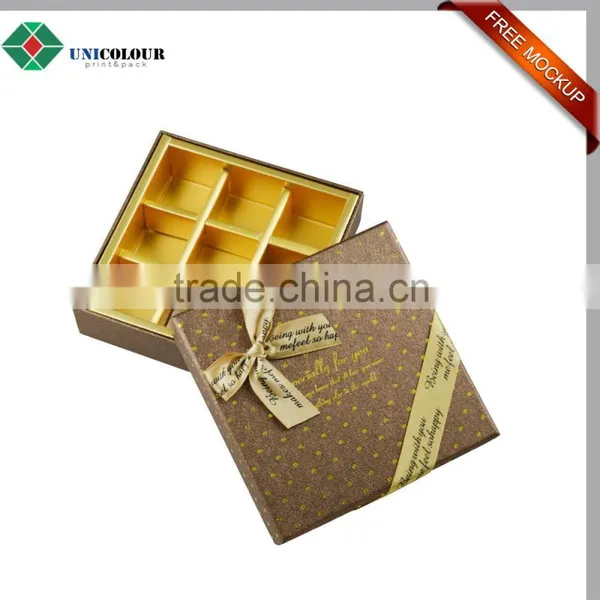 Custom Luxury Silver Logo Cardboard Paper Merci Chocolate Box photo-4