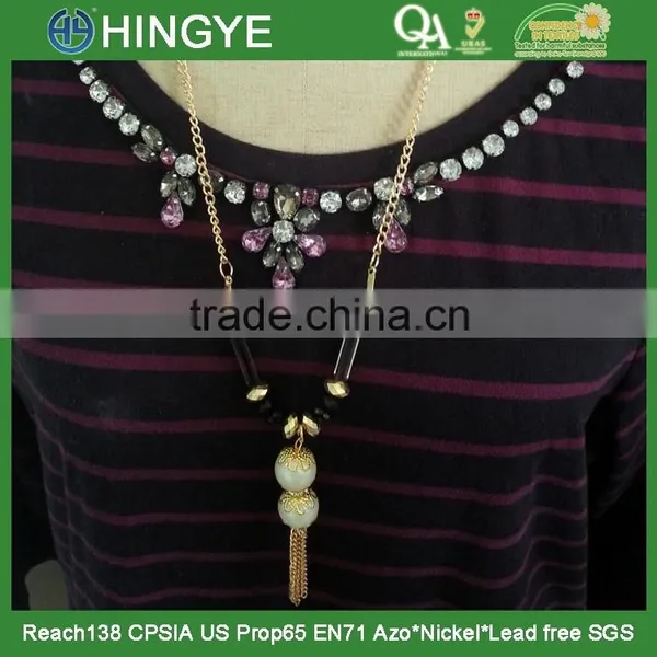 2015 New Fashion Latest Design Pearl Necklace Pendants&charms T1528 photo-6