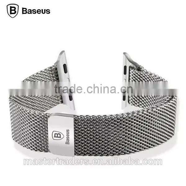 BASEUS 38MM Stainless Steel Mesh Polished Watch Band Wrist Strap For Apple Watch MT-3487 photo-3
